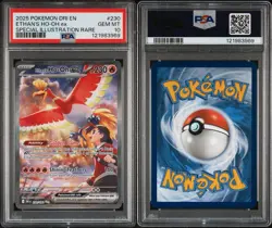 ETHAN'S HO-OH EX PSA 10 2025 POKEMON DESTINED RIVALS SPECIAL ILLUSTRATION RARE - Image 3
