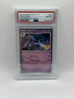 CERULEDGE 2024 POKEMON DAY STAMPED PROMO PALDEAN FATES 040 POKEMON TCG-PSA 10 - Image 1