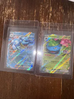 Blastoise & Venusaur ex Stellar Crown Stamped Pokemon GameStop Exclusive Promos - Image 1