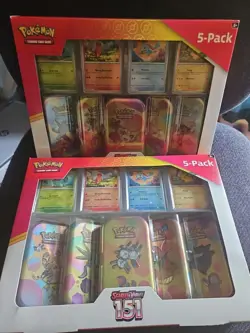 Scarlet & Violet 151 Mini Tin 5-pack Costco Bundle All 10 Tins Sealed Pokemon VD - Image 1