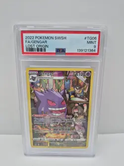 Gengar Ultra Rare SWSH11: Lost Origin Trainer Gallery TG06/TG30 PSA 9 Pokemon - Image 1