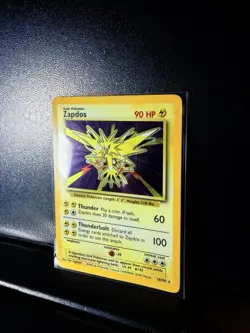 Pokemon Zapdos Base Set Holo Rare 16/102 - Image 2