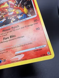 Pokemon TCG *SWIRL* Infernape 5/130 Diamond and Pearl Holo (English) - NM(-) - Image 3