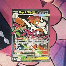 Pokemon Mega Scrafty EX 270/217 ASC Secret Rare Full Art Holo Stage 1 330 HP - Image 1