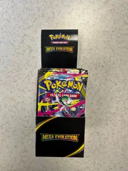 Pokemon TCG Mega Evolution Half Booster Box 18 Packs - Not sealed. - Image 2