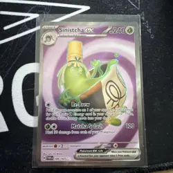 Pokemon TCG Sinistcha Ex 189/167 Twilight Masquerade Holo Ultra Rare Full Art NM - Image 1