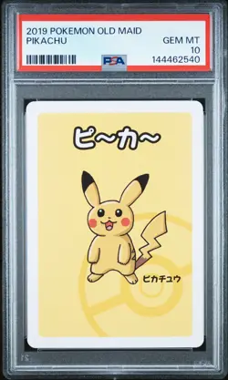 Pikachu "Happy" PSA 10 Gem Mint 2019 Pokemon Old Maid Pokemon TCG - Image 1