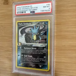 Pokemon Dark Golduck EX Team Rocket Returns Reverse Holo #35 PSA 8 - Image 4
