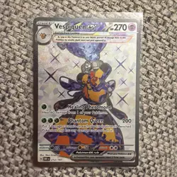 Pokemon TCG Vespiquen EX Sv03: Obsidian Flames 212/197 Holo Ultra Rare - Image 1