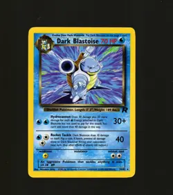 Dark Blastoise Rare Team Rocket 20/82 NM Pokemon TCG WOTC Vintage 2000 NM - Image 1