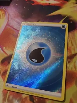 Pokemon TCG Water Energy 154/159 Textured Reverse Holo Crown Zenith - Image 1