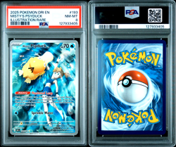Pokemon TCG Misty's Psyduck Destined Rivals 193 Illustration Rare PSA 8 NM - MT - Image 3
