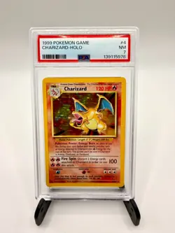 1999 Charizard Holo Pokemon Base Set #4 | PSA 7 NM | Free Shipping - Image 1