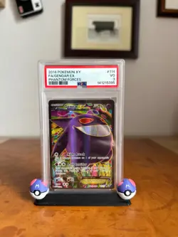 2014 Pokemon XY Phantom Forces Full Art Gengar EX 114/119 Holo PSA 3 - Image 1