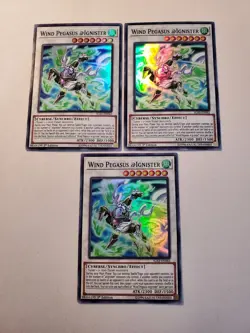 Yugioh - Wind Pegasus @Ignister IGAS-EN042 NM 1st ed Super Rare x3 - Image 1