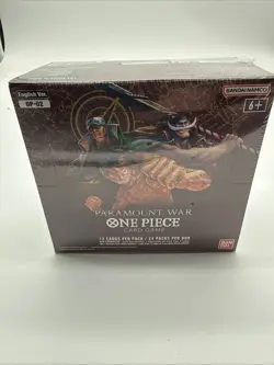 Bandai One Piece OP02 OP-02 Paramount War Booster Box Sealed 24 Packs 811039039080 - Image 1