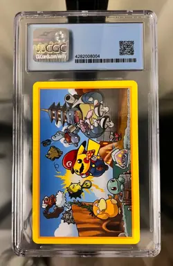 Pokemon Mario Pikachu - Jack of Hearts Super Rare Card slab ONE OF A KIND! - Image 2