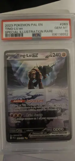Ting-Lu ex PSA 10 Paldea Evolved 263 Special Illustration Rare SIR Pokemon Card - Image 1