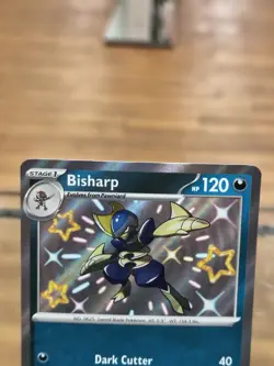 Bisharp 186/091 Paldean Fates Shiny Holo Pokemon Card Mint Free Shipping! - Image 2