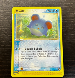 POKEMON TCG - EX SANDSTORM Marill 68/100 English Card LP / MP NON HOLO - Image 1