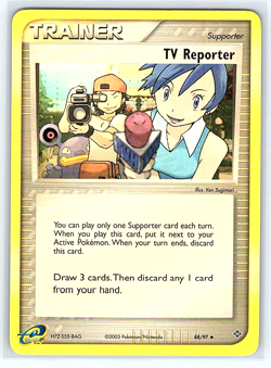 TV Reporter 88/97 Dragon NM/LP Pokemon Card - Image 1