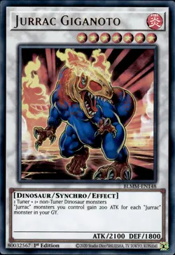 Jurrac Giganoto - Ultra Rare 1st Edition BLMM-EN148 - NM - YuGiOh - Image 1