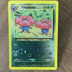 Pokemon Vileplume Reverse Holo Southern Islands 17/18 70 HP Eng Card w/swirl 🌀 - Image 2