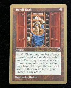 Scroll Rack x1 LP MTG World Championship Gold Border Not Tournament Legal - Image 1