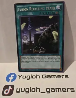 YUGIOH FUSION RECYCLING PLANT RARE LIGHT PLAYED RATE 1ST EDITION - Image 1