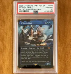 PSA 10 | Y'shtola Rhul, M 0577, Borderless Foil, MTG Final Fantasy FIN FFXIV - Image 1