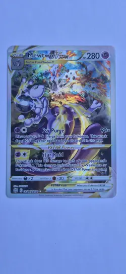 Pokemon TCG Mewtwo VSTAR GG44/GG70 Full Art Ultra Rare English - Image 1