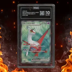 Pokemon Surging Sparks LATIAS EX 220/191 Ultra Rare TAG 10 - Image 1