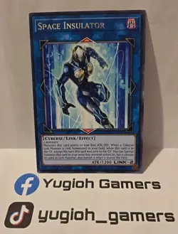YUGIOH SPACE INSULATOR MP19 1ST EDITION RARE LIGHT PLAYED - Image 1