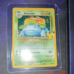 The Pokemon Company Venusaur 15/102 Base Set Holo Rare Stage 2 100 HP English - Image 1