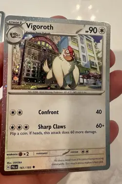 Pokemon Slakoth 160/193 Vigoroth 161/193 Slaking 162/193 Cosmo Holo Exclusive! - Image 4