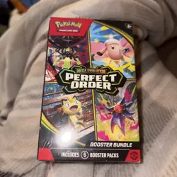 Pokemon TCG: Mega Evolution-Perfect Order Booster Bundle (6 Packs) New Sealed - Image 1