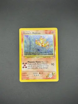 Pokemon Cards Blaine’s Moltres 1/132 Gym Challenge Holo - Image 1