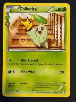 POKEMON CARD Chikorita Generations Radiant Collection RC1/RC32 Near Mint - Image 1