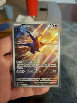 Pokemon Latios 203/191 Sv08 Surging Sparks Full Art Illustration Rare Holo 2024 - Image 1