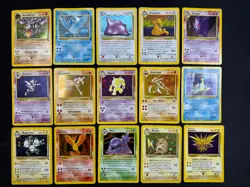 Carte Pokemon Set Fossil Holo COMPLETO ITALIANO Unlimited Wizards Carte Vintage - Image 1