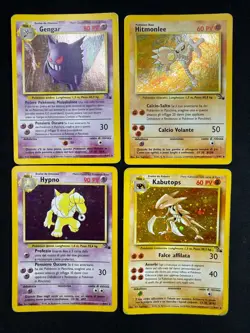 Carte Pokemon Set Fossil Holo COMPLETO ITALIANO Unlimited Wizards Carte Vintage - Image 5