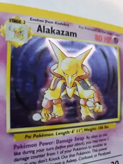 Alakazam Base Set Pokemon Card Base Fossil WOTC NM U - Image 2