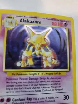 Alakazam Base Set Pokemon Card Base Fossil WOTC NM U - Image 3