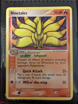 Pokemon Ninetales 19/108 EX Power Keepers Rare Regular 70 HP English - Image 1