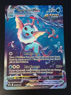 Vaporeon VMAX SWSH182 Pokemon Oversized Jumbo - Image 1