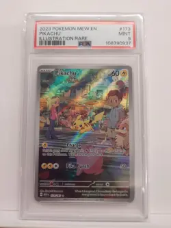 2023 Pokemon Scarlet & Violet 151 PIKACHU 173/165 PSA 9 - Image 1