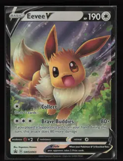 Eevee V SWSH065 Holo Promo Sword & Shield Promo Pokemon Near Mint - Image 1