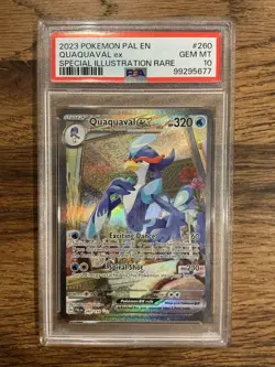 Quaquaval ex 260/193 Special Illustration Rare PSA 10 Pokemon Paldea Evolved - Image 1