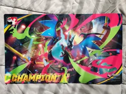 Pokemon TCG CHAMPION Mega Charizard X ex Playmat Play Official League Cup - Image 1