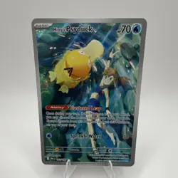 Pokemon Misty's Psyduck Full Art Holo Illustration Rare 193/182 Sv10 HP 70 - Image 1